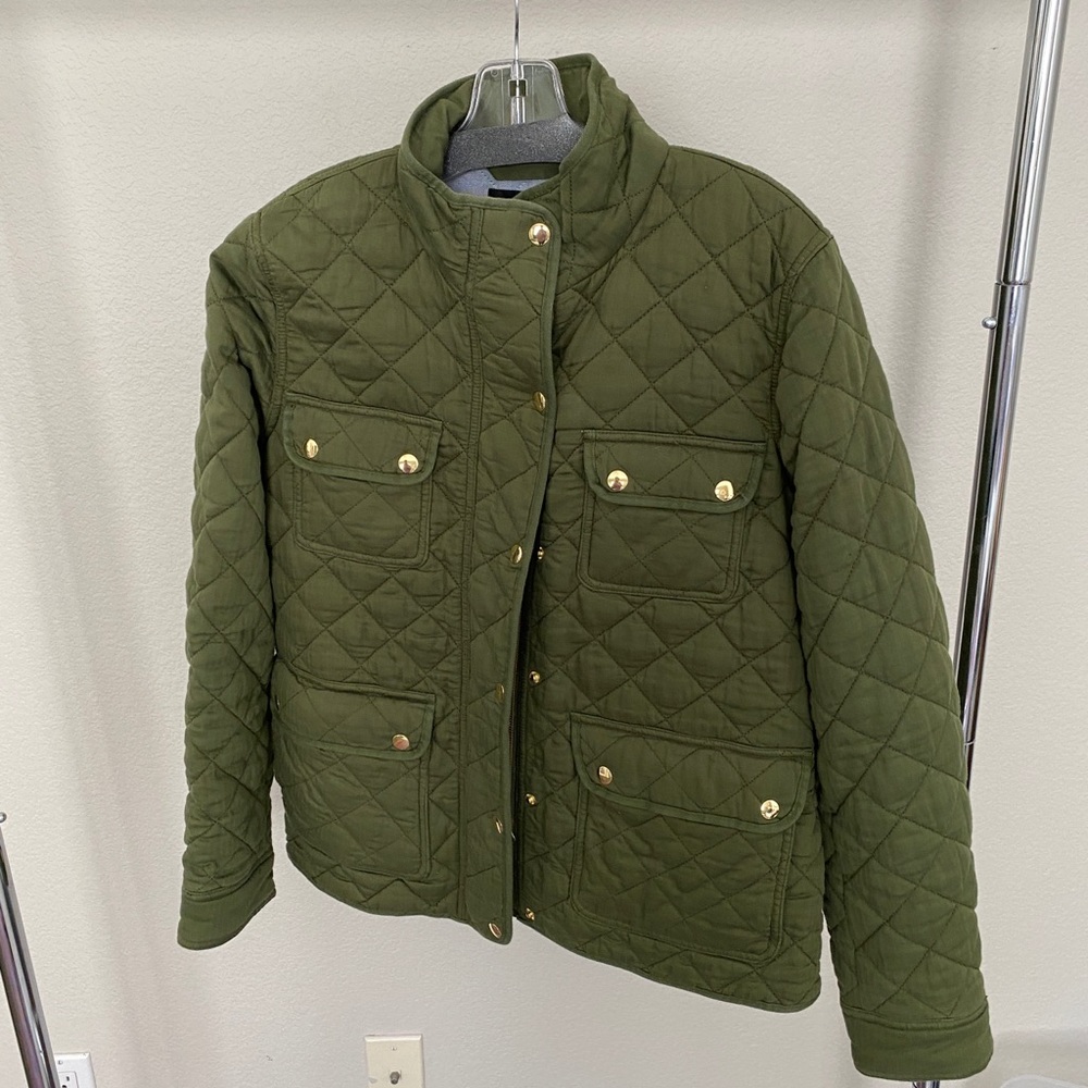 J.Crew Padded Field Jacket Sz. L EUC